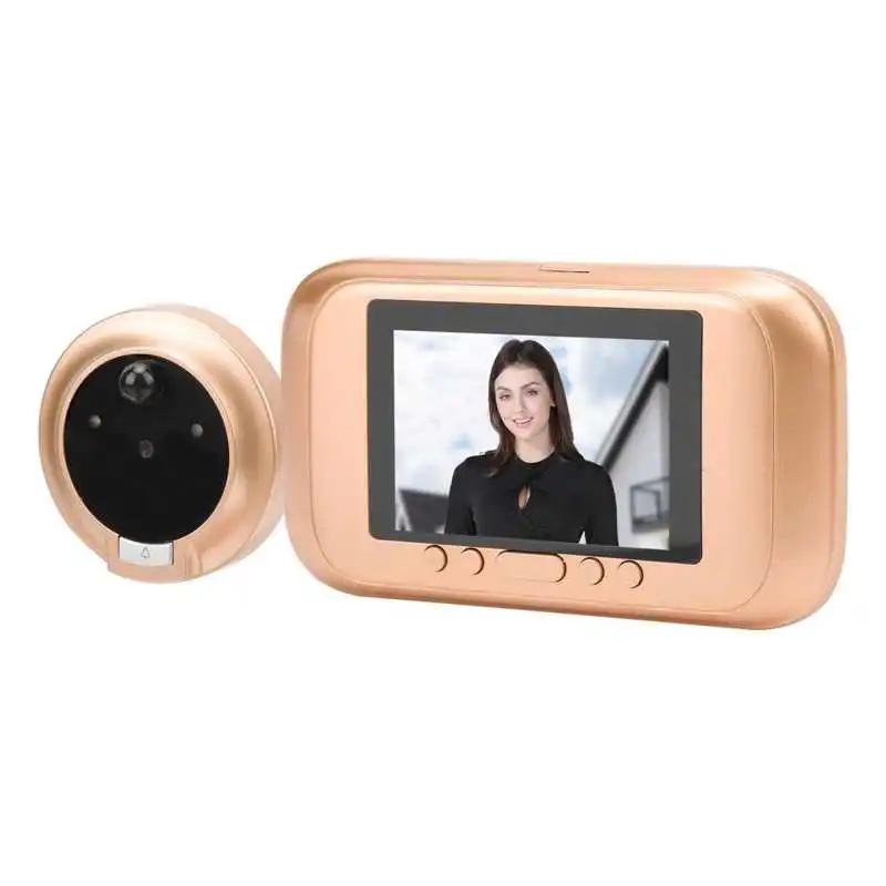 Digital Door Viewer Visual Doorbell 3.5in LED Color Touch Screen Security Camera Motion Detection for Hotel Home | Безопасность и