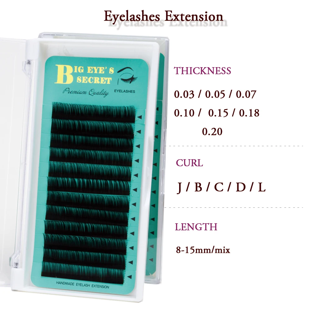 Ресницы из искусственной норки для наращивания толщина от 0 03 до 20|Накладные