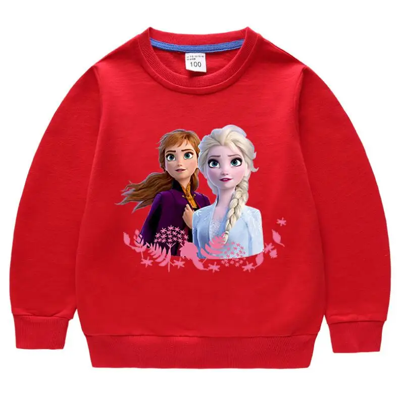 Демисезонные Мультяшные толстовки с капюшоном Холодное сердце Эльзы Детский