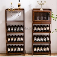 home wine rack european style bar floor wine cabinet wine wine solid wood storage display rack shelf wine glass rack