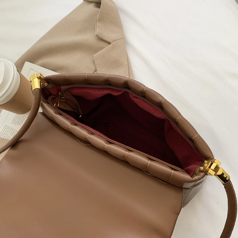 

Women Shoulder Bags PU Leather Crossbody Bags Winter Simple Handbags Travel Messenger Bags Designer Bags High Quality