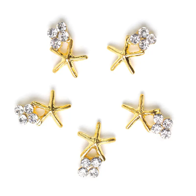 

2018 new 10 pieces crystal bright pearl nail rhinestone alloy Nail Art decorations glitter DIY 3D CJE nail jewelry pendant