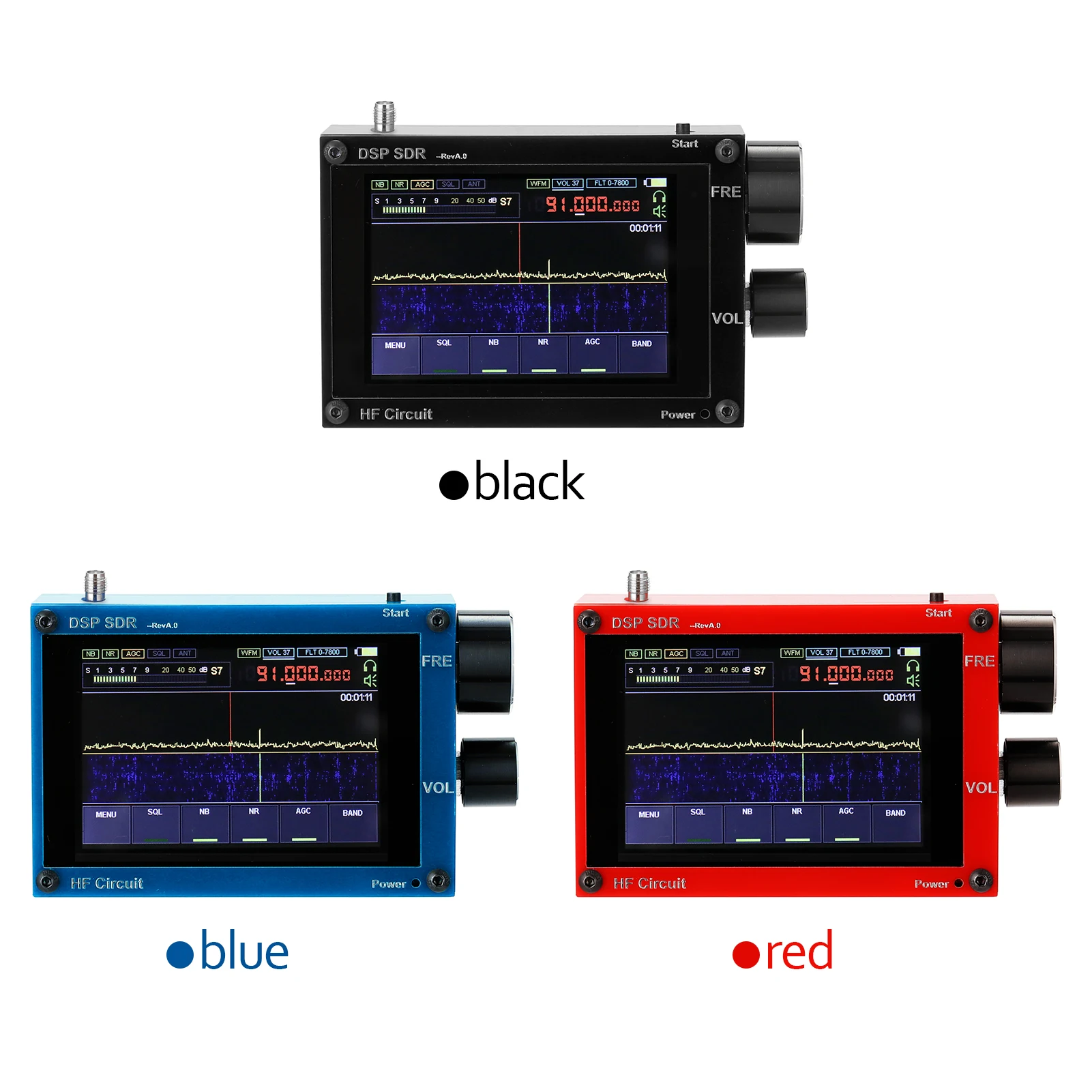 

50kHz-200MHz 3.5 Inch Touching IPS Display Screen SDR Receiver HAM Software Defined Radios Malachite DSP Software Defined Radio