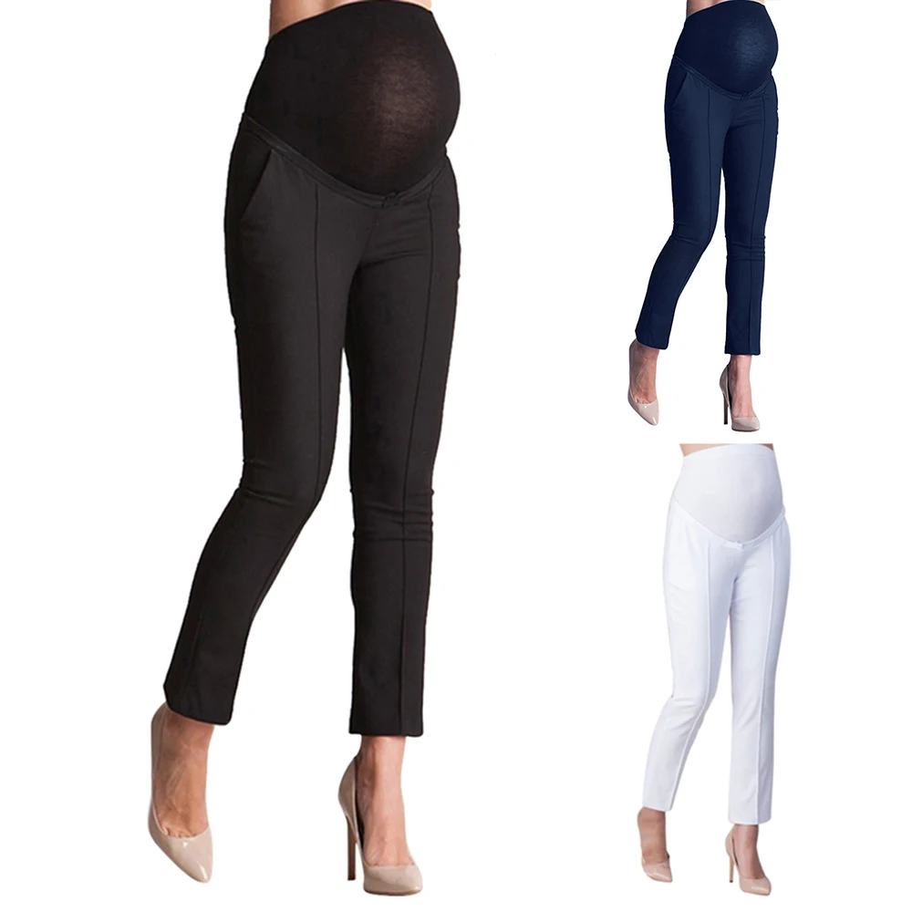 Женские брюки для беременных эластичные джинсы Леггинсы одежда из хлопка женщин