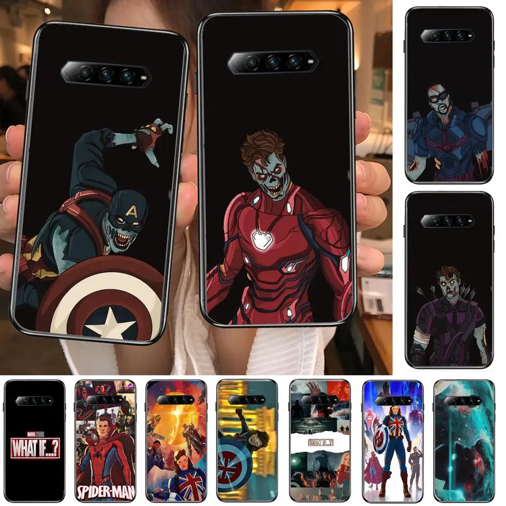 

Marvel what if Phone Case For xiaomi redmi Black Shark 4 Pro 2 3 3s Cases Helo Black Cover Silicone Back Prett mini cover funda