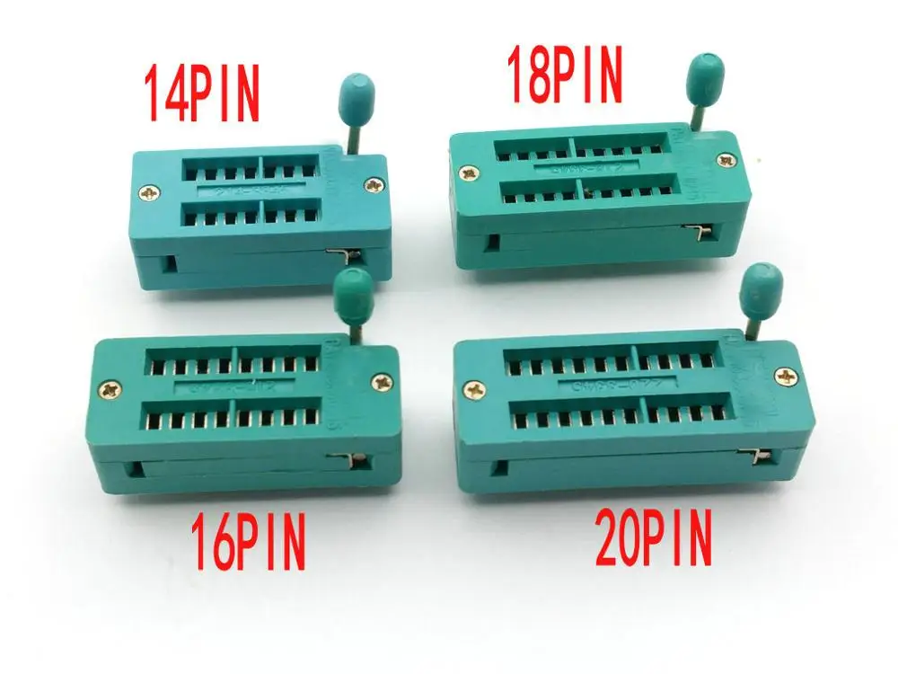 2 шт. 14PIN 16PIN 18pin 20PIN ZIF Розетка для DIL ICs Textool нулевая вставка широкий DIP