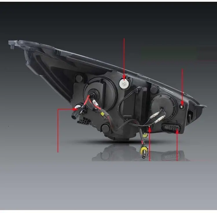 Сигнальные лампы Neblineros Para Automovil, запчасти для дневных ходовых огней Drl, стильные Светодиодные Автомобильные фары, автомобильные фары в сборе для Ford Focus