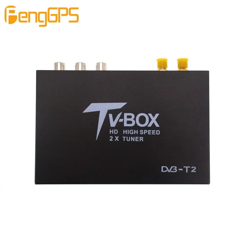 Автомобильный DVB-T2 MPEG-4 H.264 HD 1080P цифровой автомобильный тв-тюнер DVB T2 для Европы Юго-Восточной Азии России