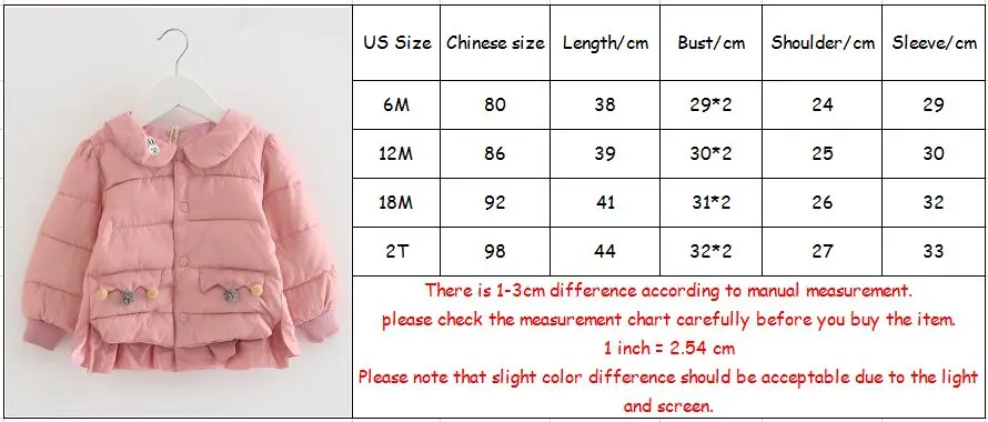 Пальто для маленьких девочек детская верхняя одежда с воротником Питер Пэн