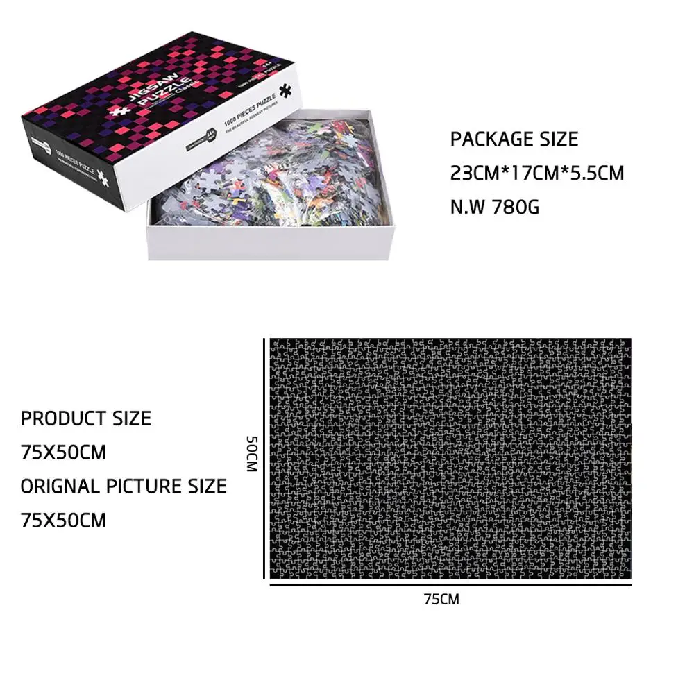 3D бумажные пазлы 1000 шт. детские игрушки для взрослых деревянные развивающие