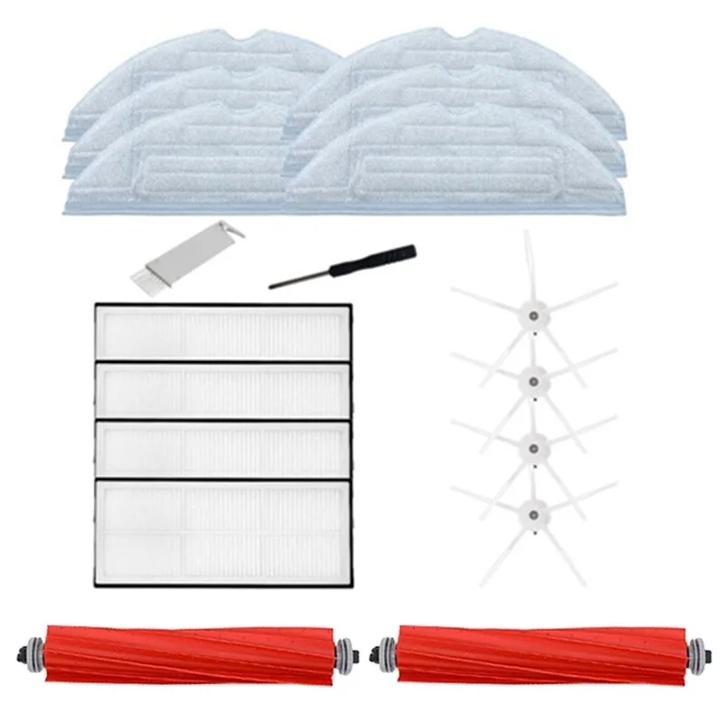 

Main Roll Brush Mop Rag Hepa Filter Side Brush for Xiaomi Roborock S7 T7S Plus Vacuum Cleaner Spare Replacement Accessories