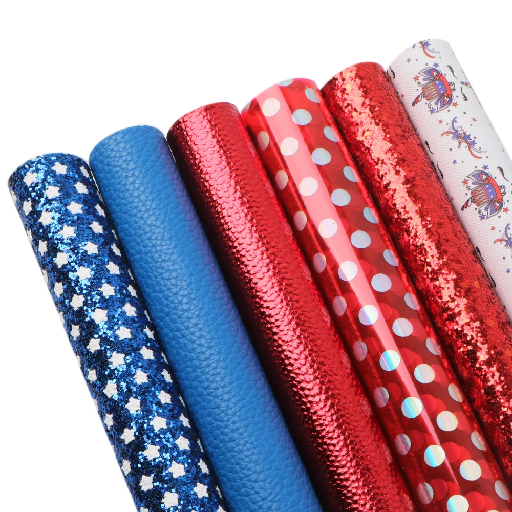 Дэвид аксессуары 6 шт./компл. 20*33 см июля 4th из искусственной кожи в стиле пэчворк
