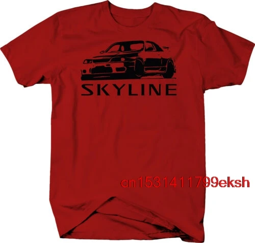 Цветная футболка Skyline R34 AWD Turbo JDM GTR|Мужские футболки| |