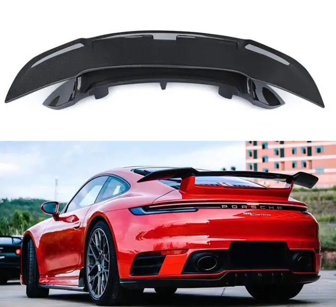 

CARBON FIBER REAR TAIL WING TRUNK LIP SPOILER FOR Porsche 911 992 2019 2020 2021