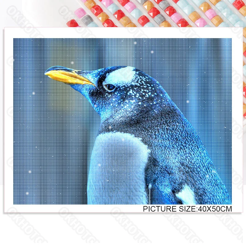 

Diy Diamond Painting Modern Home Decoration Group Living Penguin Living Room Decoration Painting Bedroom Bedside Painting