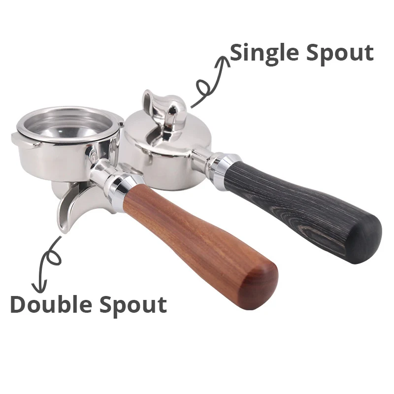 

Portafilter Filter 58mm Stainless Steel Replacement Filter Basket Coffee Accessories for Coffee Machines, Double/Single Spout