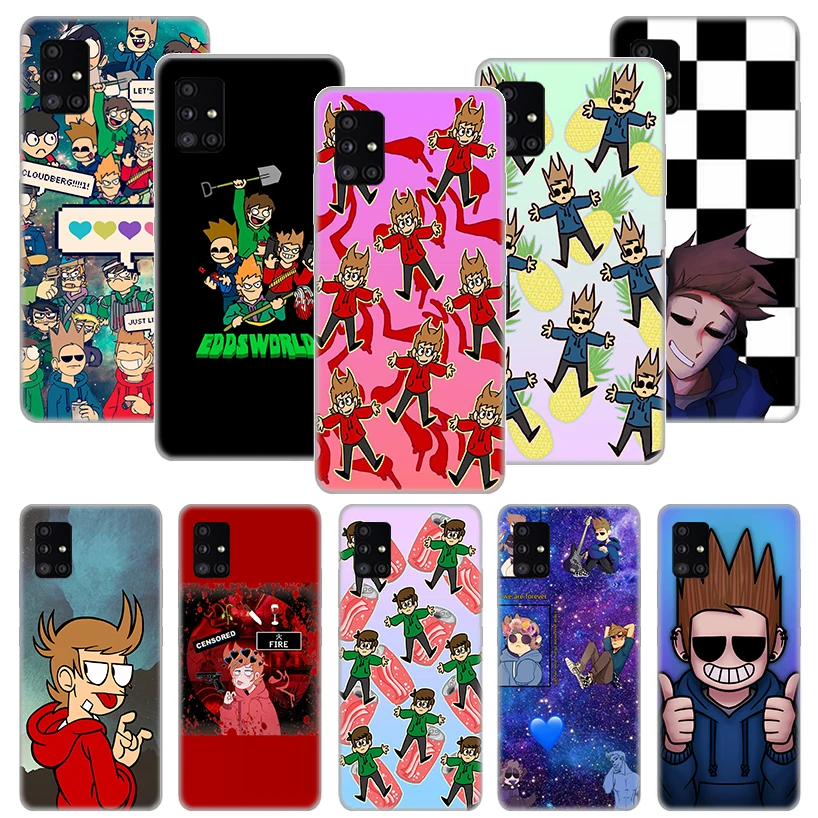 

Anime Eddsworld Phone Case Funda For Samsung Galaxy A51 A71 A02S A50 A70 A30 A40 A20 A10S A20E A01 A91 A81 Cover Coque Capa