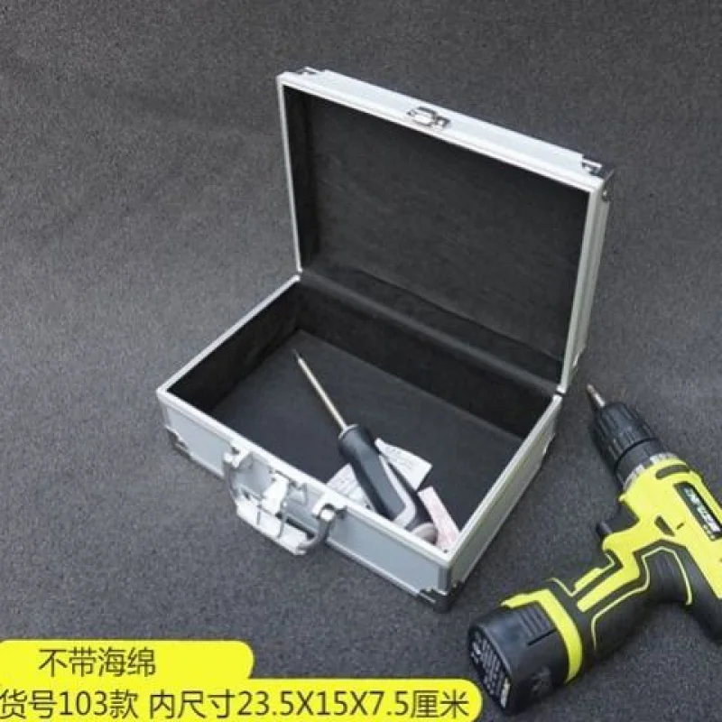 

Toolbox aluminium tool case magic props file storage Hard carrying box for Hand Gun suitcase 19.2*13.2*5.8 cm
