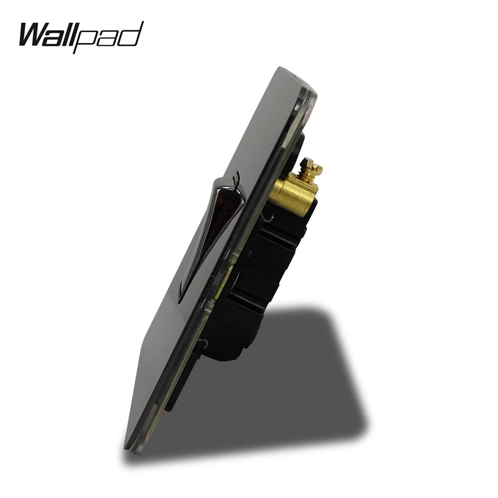 Wallpad H6 1 Gang Way 2 настенный светильник переключатель ВКЛ. Черный никель нержавеющая