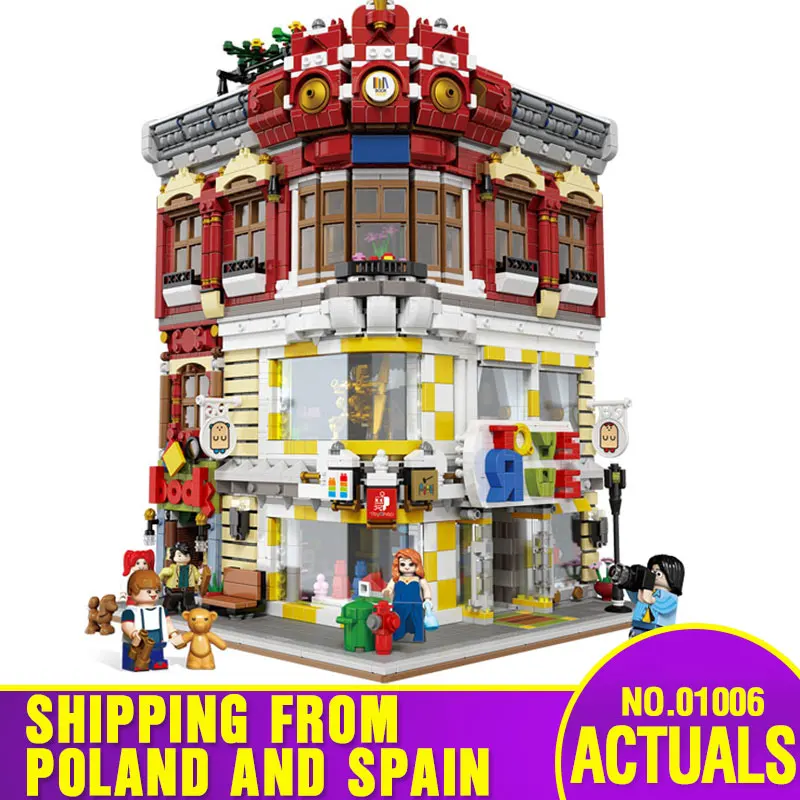 DHL, 01006, китайские строительные игрушки, серия, игрушки MOC и книжный магазин, набор, строительные блоки, кирпичи, сборные комплекты, детские рождественские игрушки