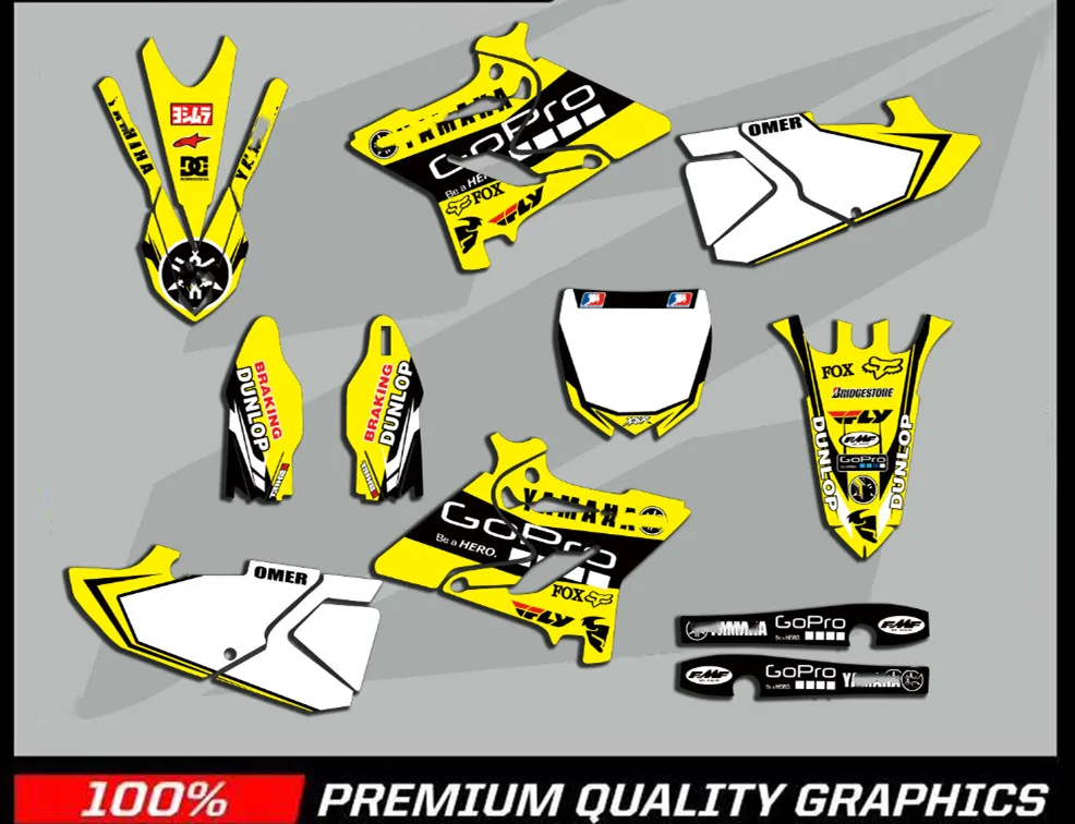 Графика команды на заказ фоны наклейки для YAMAHA YZ125 YZ250 YZ 125 YZ 250 125YZ