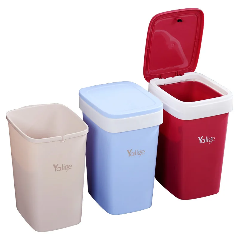 Пресс-тип мусорная корзина для мусора домашнего с крышкой дома и офиса 1 шт. 9л |