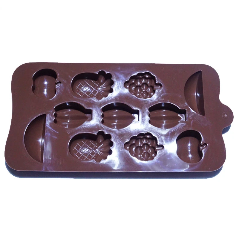 11 ячеек коричневые силиконовые формы для торта инструменты выпечки на тему