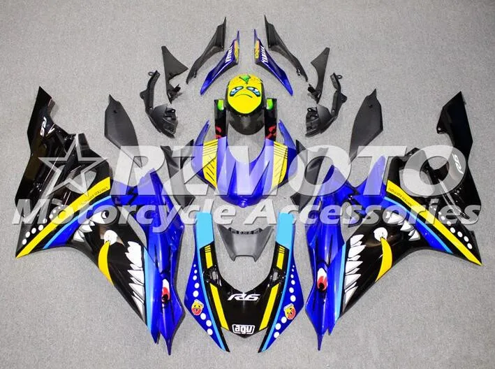 

New ABS Motorcycle Fairings kit Fit for YAMAHA YZF-R6 2017 2018 2019 2020 R6 17 18 19 Body set Shark cool