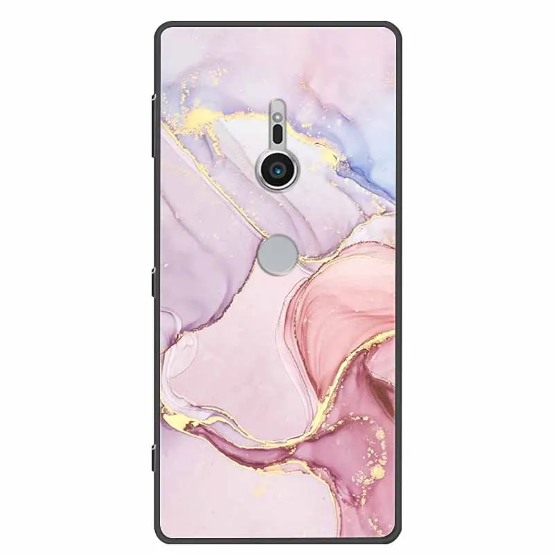 Чехол для Sony Xperia XZ3 XZ2 XZ1 Compact XZ4 мраморный Мягкий силиконовый чехол из ТПУ Coque Funda XZ 2