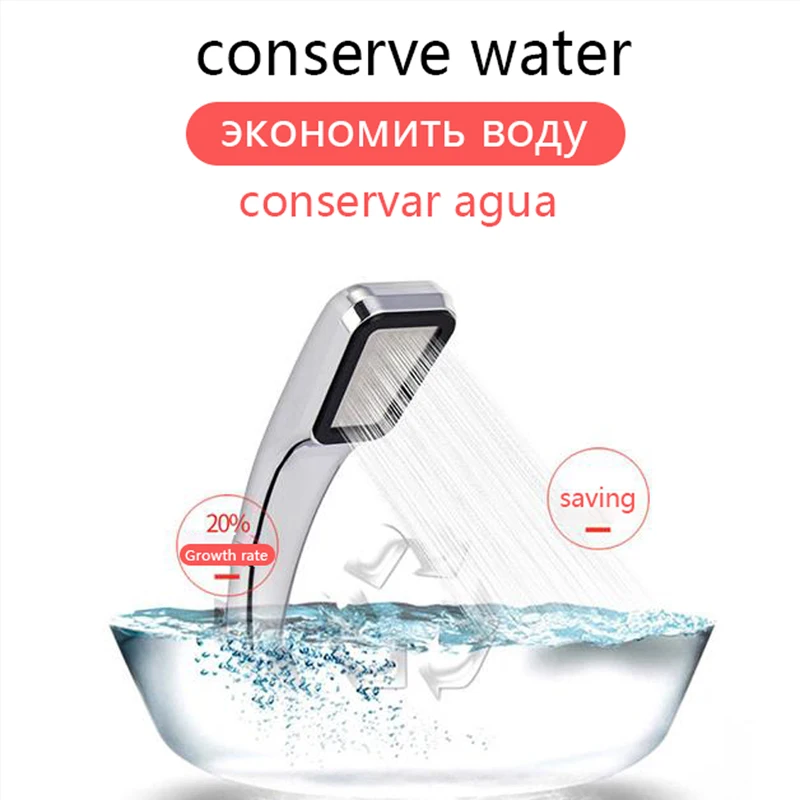 

High Quality Pressure 300 Hole Bathroom Shower Head Handheld Rainfall Water Saving Shower Head Rain Pressurized Nozzle Filter