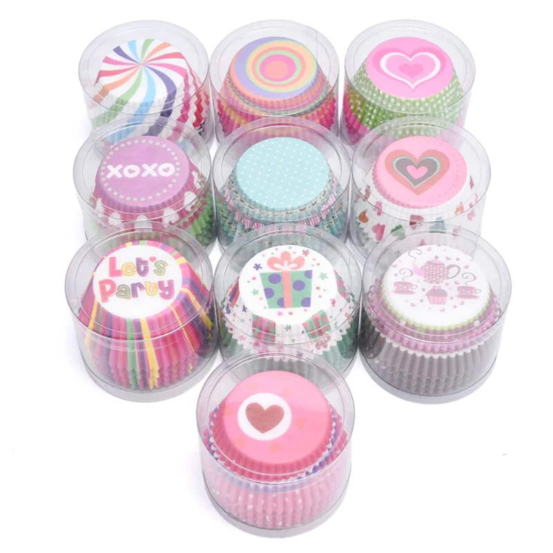 100 шт./коркор. бумажная форма для торта круглая маффинов капкейков формы выпечки