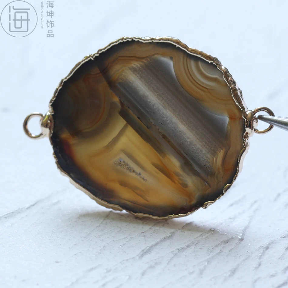 Подвеска из натурального камня 38*22 мм | Украшения и аксессуары