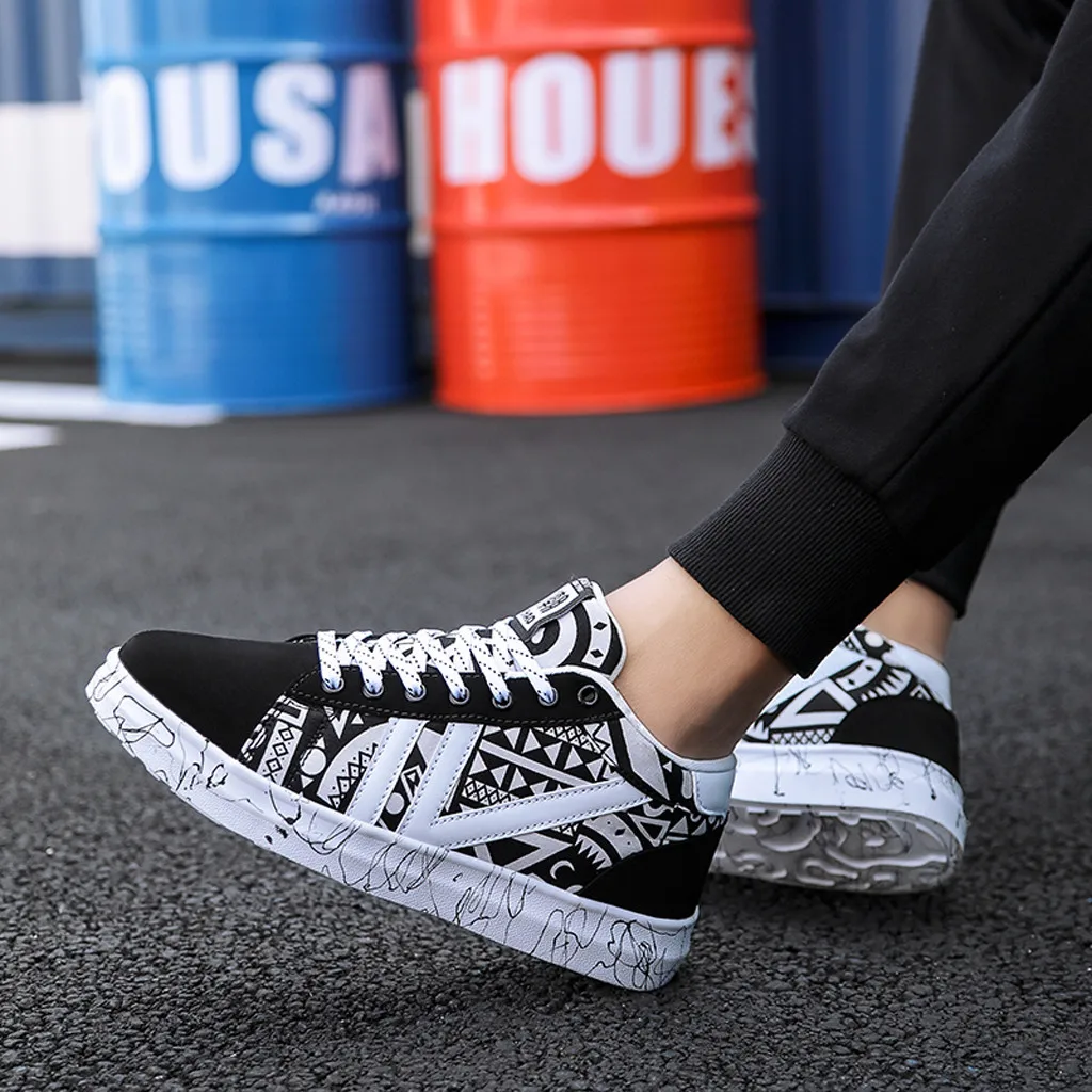 Мужская обувь сезон осень Модная студенческая Повседневная парусиновая с