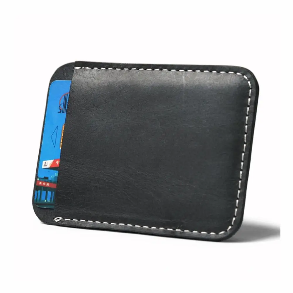 

Metal Genuine Leather Men Money Clip Slim Card Pack Bills Cash Clips Clamp for Money Thin Billfold Holder Top Quality