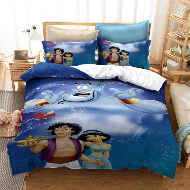 

Prince And Cinderella Bedding Set Beauty And The Beast Duvet Cover For Boys And Girls Bedroom Decoration Twin Queen King Size