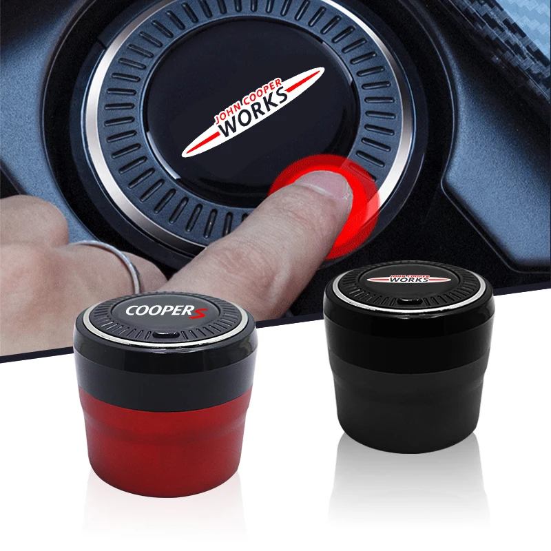 

LED button car ashtray stainless steel is easy to remove and wash For BMW Mini F57 F60 R50 R52 R53 R55 R56 R57 R61 Mini Cooper