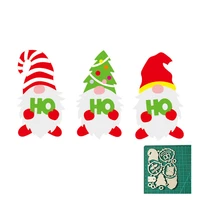 metal cutting dies cut mold christmas gnome tree decoration scrapbook paper craft knife mould blade punch stencils