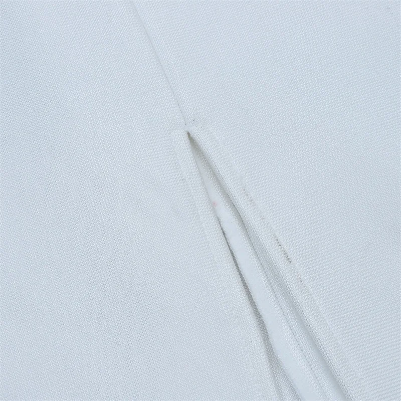 Женское вечернее платье Beateen белое Бандажное на тонких бретельках с отделкой