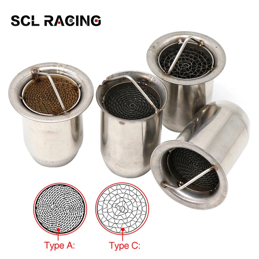 

Alconstar New 51mm 60mm Inlet Universal Motorcycle Motorbike Exhaust Muffler DB Killer Removable Silencer Noise Sound Eliminator