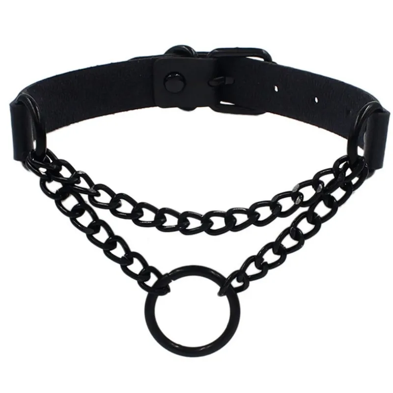 Женское колье-чокер из искусственной кожи в стиле панк-рок | Украшения и