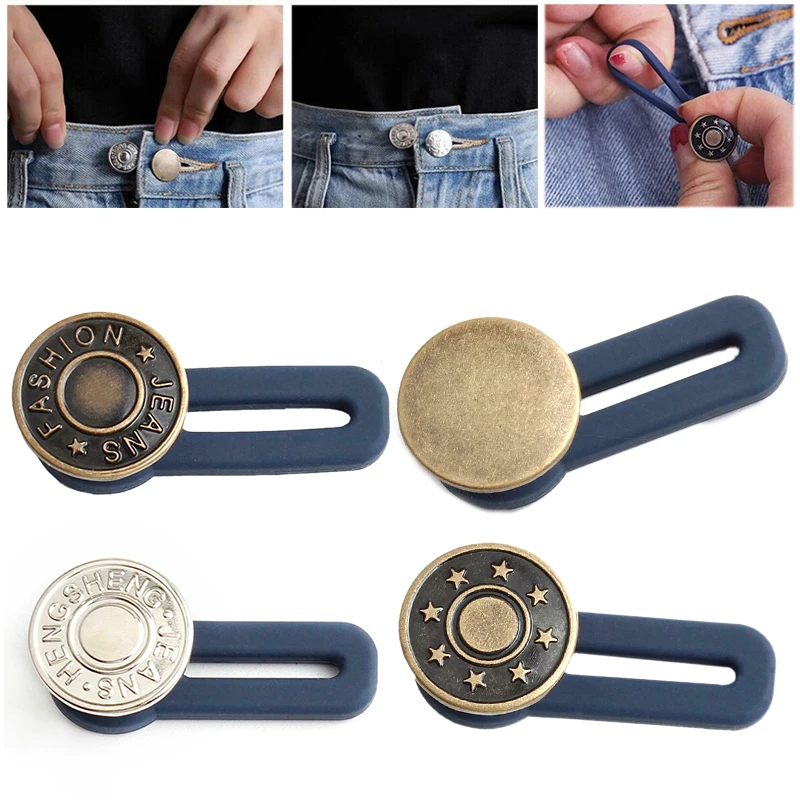 3 шт./компл. Выдвижная Пряжка для джинсов портативная Регулируемая удлиненная