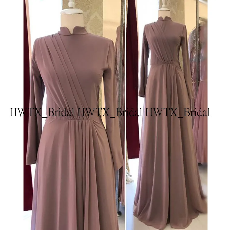 Шифоновое вечернее платье HWTX_Bridal на заказ элегантное ТРАПЕЦИЕВИДНОЕ для