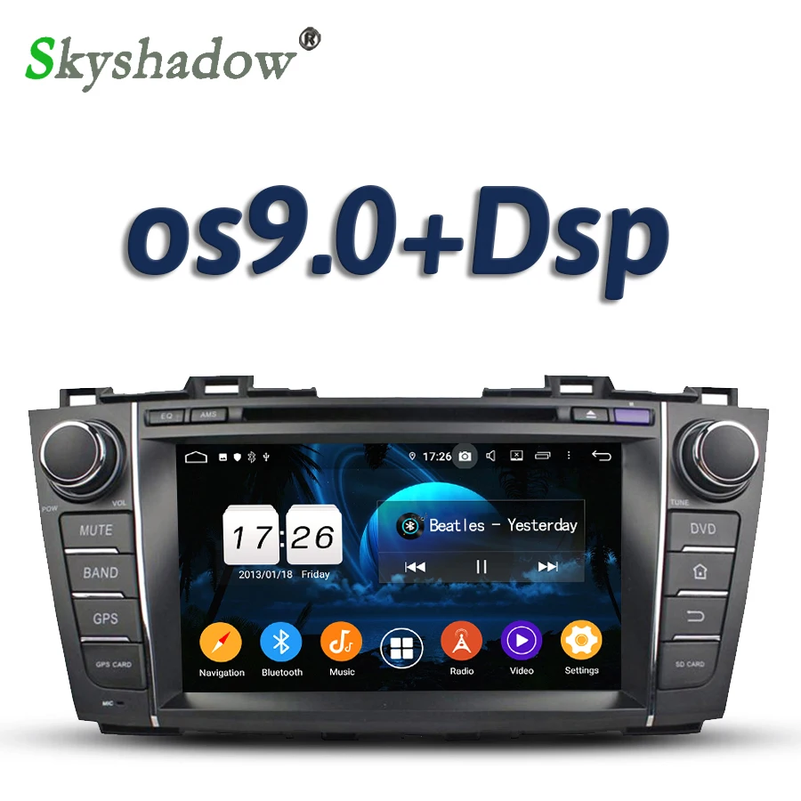 720P DSP TDA7851 для Mazda 5 Premacy 2009 2012 Android 10 2 Гб ОЗУ 16 4 ядра автомобильный DVD плеер GPS RDS радио