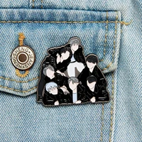 1 pcs kpop bangtan boys badge new album pin brooch accessories jewelry for clothes backpack decoration fans collection