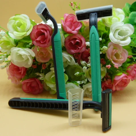 2 шт из нержавеющей стали с двойным лезвием одноразовые бритвы для удаления волос