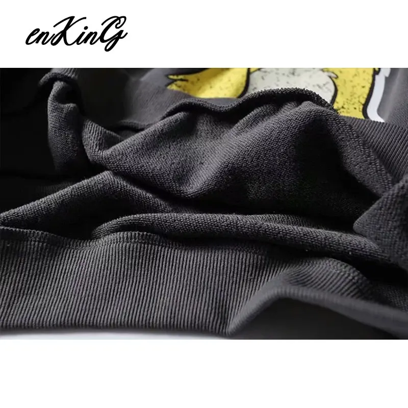 Black Pink Cartoon Lion King Print Women Hoodie Long Sleeve O Neck Ladies Za Sweatshirt Casual Womens Hoodies Pullover
