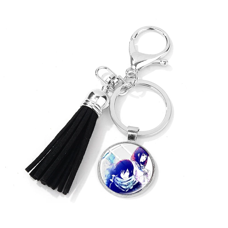 Style 24 SONGDA аниме Noragami Aragoto Yato Lki hijori Yukine Брелок высокого качества 3D печатное стеклянное искусство Подвеска Брелок для ключей с кисточкой держатель - Цвет: Style 24