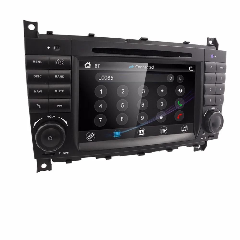 HIZPO 2 DIN автомобильный DVD GPS для Mercedes/Benz W203 W209 W219 A Class A160 C C180 C200 CLK200 Радио Стерео