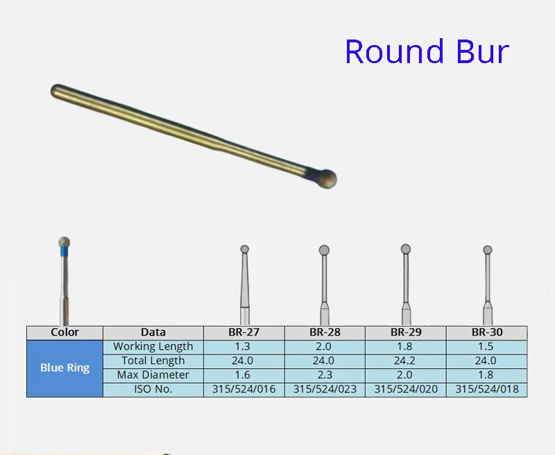 Стоматологический алмазный бор больше извлечения Бур круглый Форма 10 шт./упак.