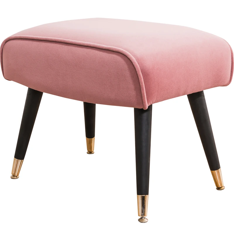 Сверхлегкий скандинавский винтажный домашний табурет османка круглая скамейка